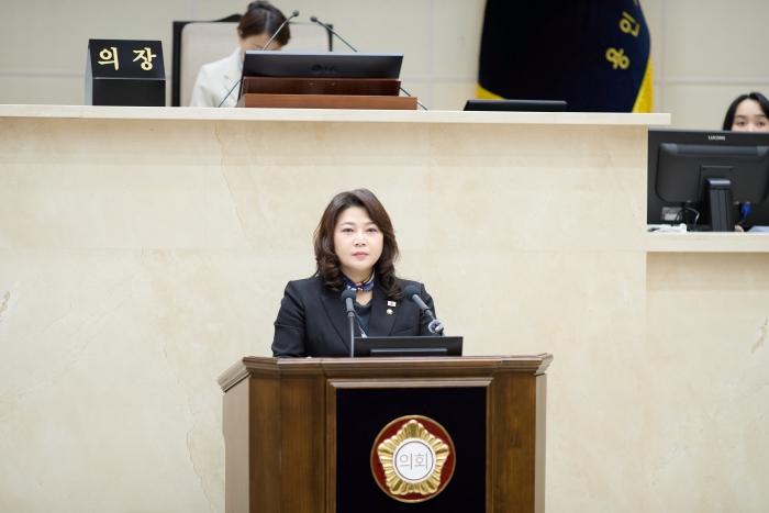 -5분 자유발언하는 박희정 용인시의원 사진 용인특례시의회