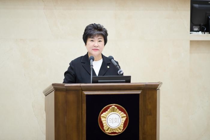 -5분 자유발언하는 장정순 용인시의원 사진 용인특례시의회