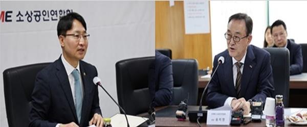 -임광현 국세청장(좌)과 송치영 소상공인연합회장(우) (사진 = 소공연)