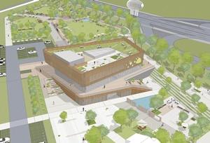 -영산강 반려동물 테마파크 건축 설계공모 당선작 조감도 사진 나주시