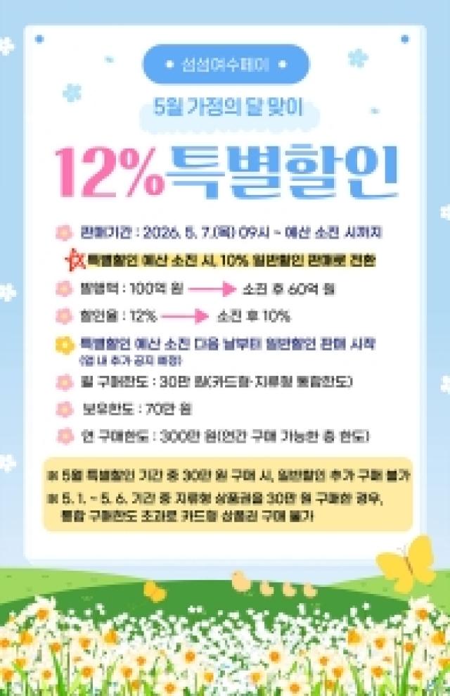 [NSP NEWS Image]여수시 가정의 달 맞아 여수사랑상품권 12 특별할인