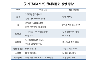 [NSP NEWS Image][위기관리리포트]현대차증권, 실적 반등 뒤 건전성 부담…저PBR·내부통제는 과제