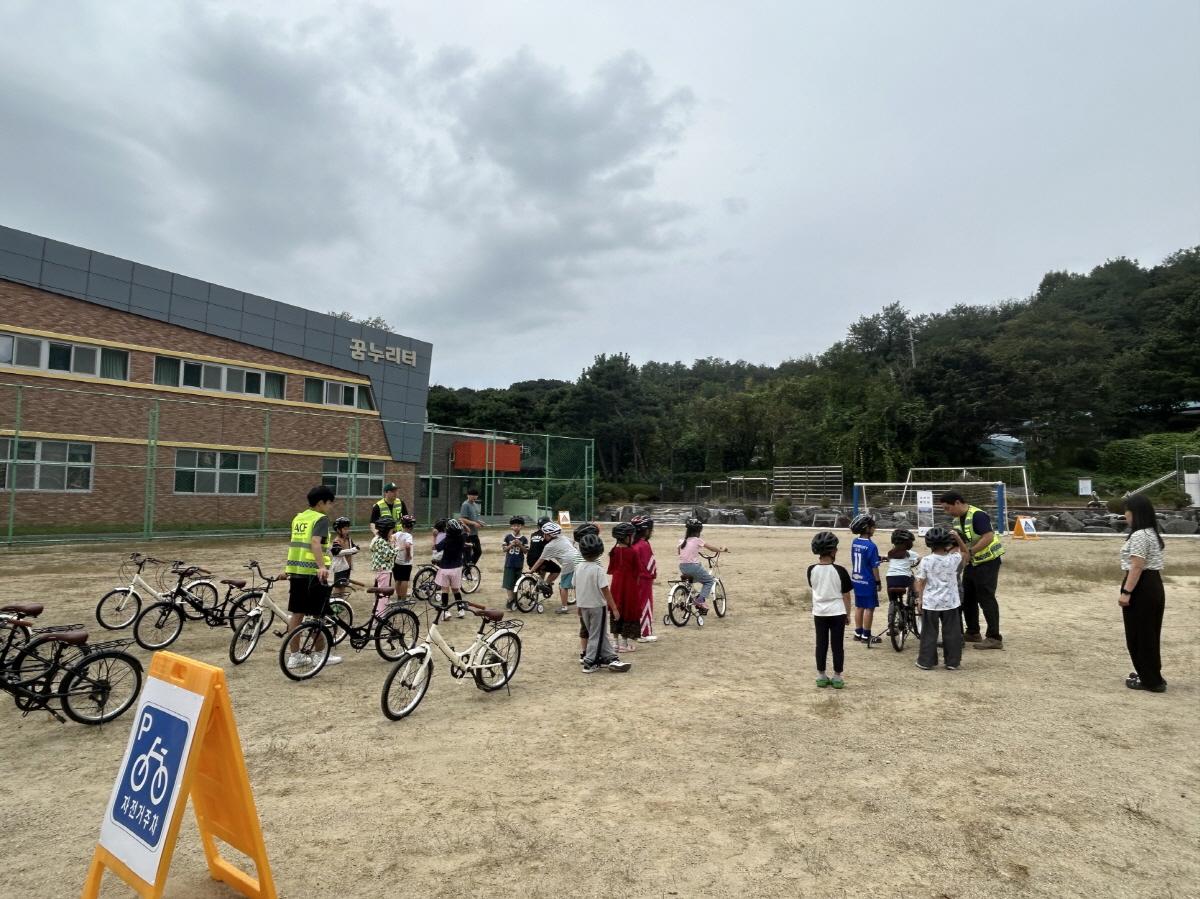 -안성시 찾아가는 자전거 안전교육 모습 사진 안성시