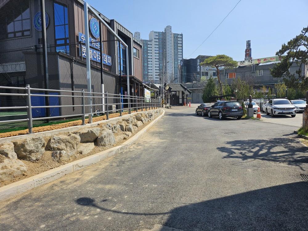 -수지구 상현동 심곡로 일원 도로 정비 완료 모습 사진 용인특례시