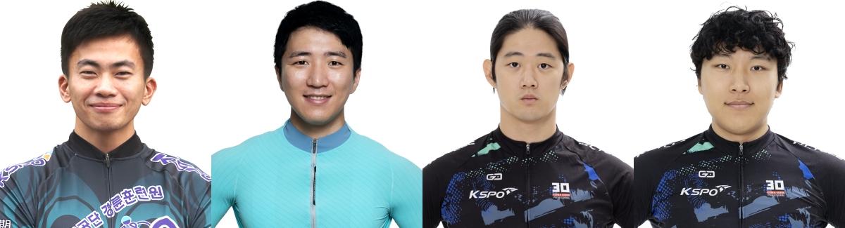 -왼쪽부터 정종진20기 SS 김포 임채빈25기 SS 수성 박제원30기 A1 충남 계룡 이승원30기 B1 동서울 선수 사진 국민체육진흥공단