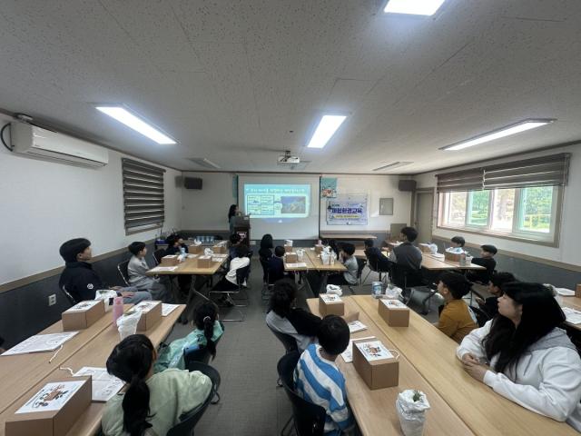 [NSP NEWS Image]여수광양항만공사 초등생과 함께한 해양환경 교육폐플라스틱 자원순환 체험 운영