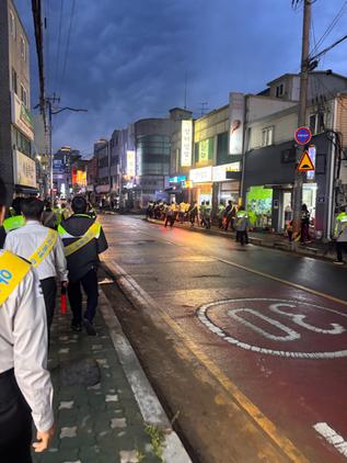 -27일 진행된 야간 합동순찰 모습 사진 화성시