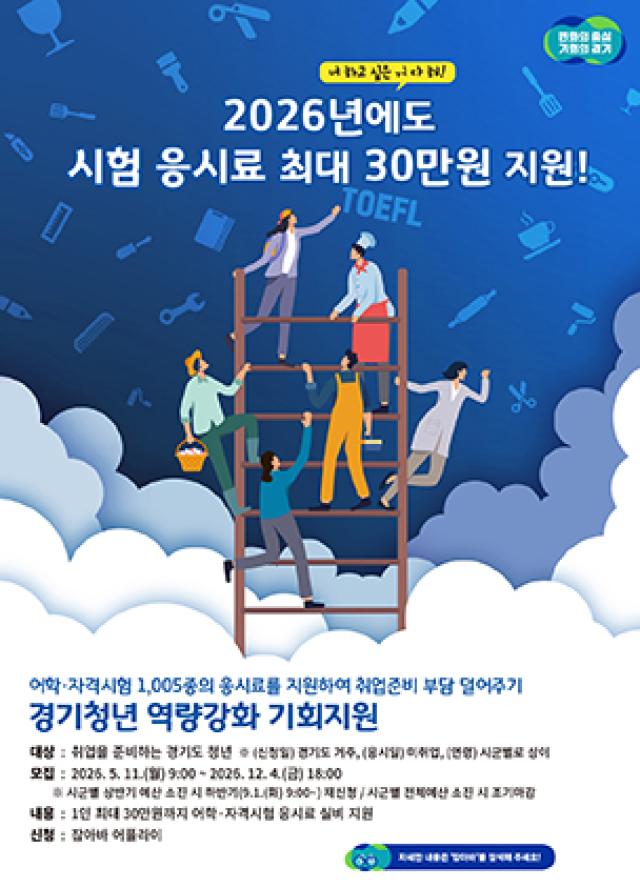 [NSP NEWS Image]오산시, 미취업 청년 자격시험 응시료 최대 30만원 지원