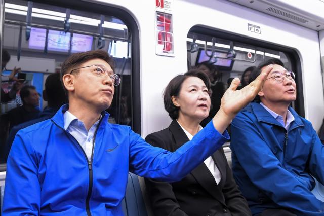 [NSP NEWS Image][6 ·3 지방선거]  민주당 현근택 용인시장- 추미애 도지사 예비후보, 강남권 30분대 교통 혁명 구상 발표