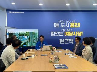 (NSP NEWS Image)[선거구도체크]현근택 용인시장 후보, 교육·문화·복지계 단체와 간담회 진행