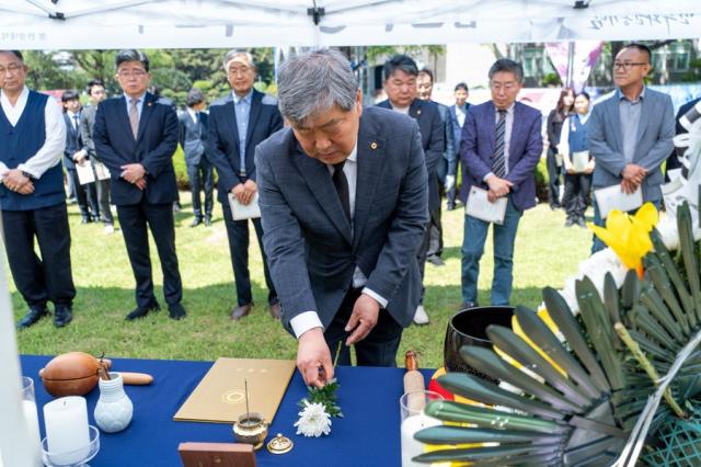 [NSP NEWS Image]원광대, 5·18민주화운동 임균수 열사 추모식 거행