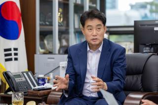 (NSP NEWS Image)[6.3지방선거]하은호 군포시장 후보, 재정 정상화 구상 제시…“복지 예산 53% 부담, 정부가 책임져야”