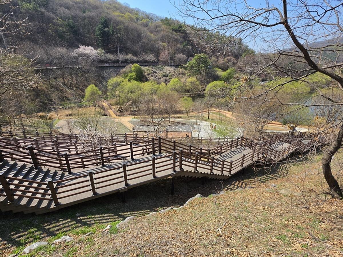 -파주 마장호수 주차장 연결 데크 조성 사진 (사진 = 파주시)