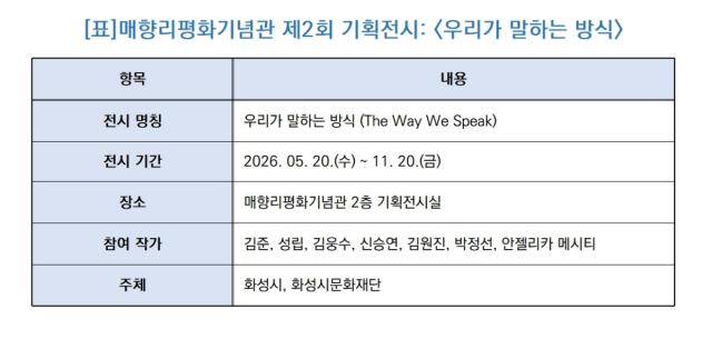[NSP NEWS Image]화성시 매향리평화기념관, 기획전 ‘우리가 말하는 방식’ 개최