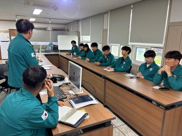-마동정수장 자체 소방훈련 (사진 = 광양시청)