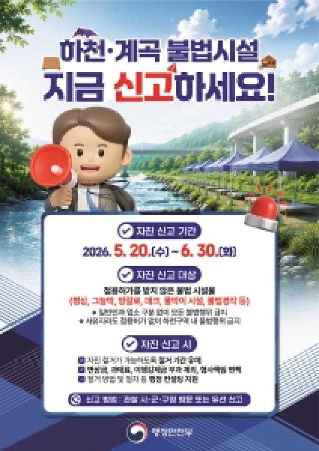 [NSP NEWS Image]여수시, 하천·계곡 불법시설 자진 신고·철거 기간 운영