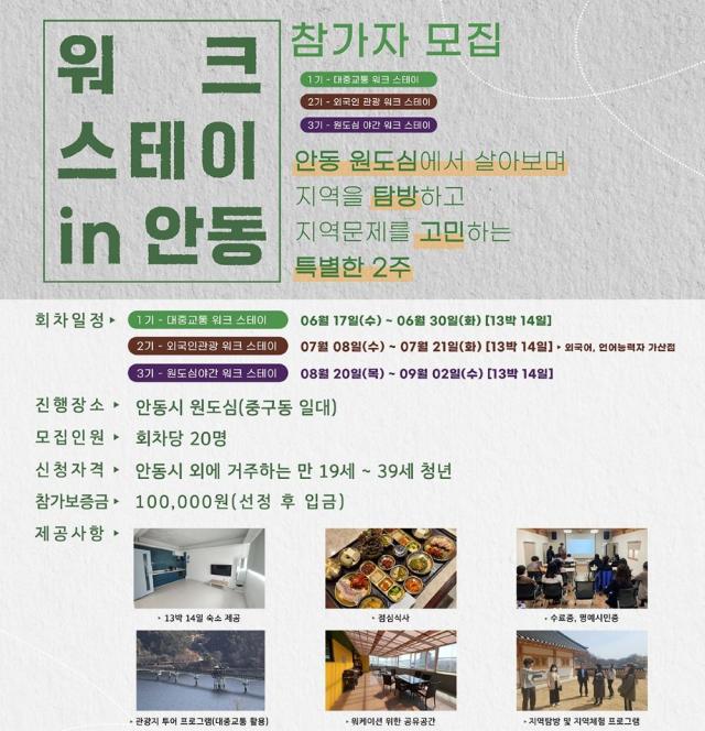[NSP NEWS Image]안동시, ‘워크스테이 in 안동’ 사업 추진