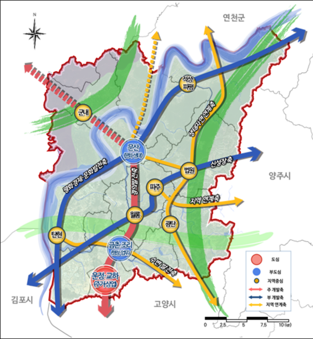 -2040년 파주 도시기본계획(안). (이미지 = 경기도)