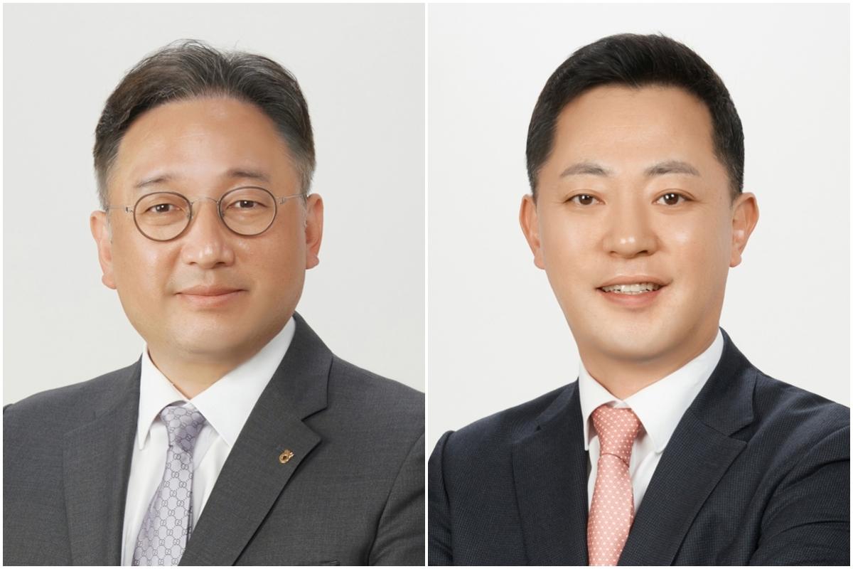 -(왼쪽부터)신재욱 NH투자증권 부동산인프라사업부 대표와 배광수 자산관리(WM)사업부 대표. 두 대표는 NH투자증권 차기 각자대표 후보로 추천됐다. (사진 = NH투자증권)