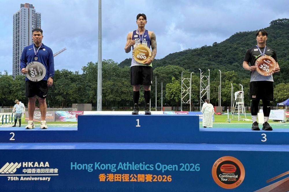 -예천군청 육상 실업팀의 창던지기 남태풍 선수는 지난 13일부터 2일간 열린 ‘2026년 홍콩오픈 육상경기대회’에서 대한민국 대표로 출전해 75.68m의 기록으로 경쟁자들을 제치고
