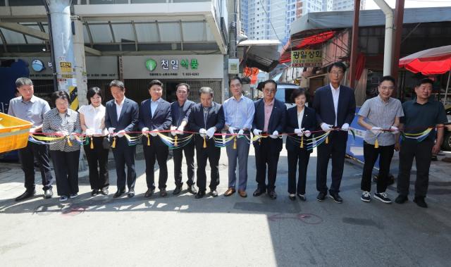 [NSP NEWS Image]평택시, ‘통복시장 고추전골목 아케이드 건립’ 착공…12월 준공 목표