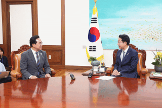 (NSP NEWS Image)조정식 국회의장, 박홍근 기획예산처 장관 접견