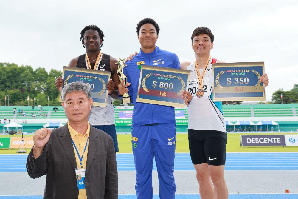 -남자 100m 결승에서는 대한민국 단거리 기대주 나마디 조엘진(예천군청) 선수가 후반 강력한 가속으로 10초 20을 기록하며 결승선을 가장 먼저 통과해 개최지의 자존심을 지켰다.