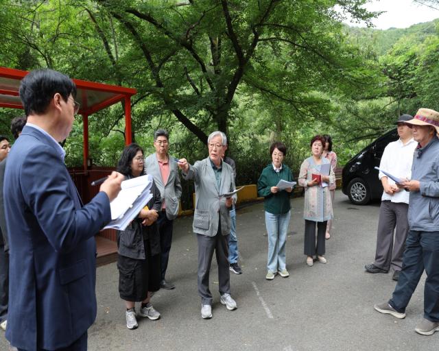 [NSP NEWS Image]청도군수직 인수위원회, 주요 사업현장 점검