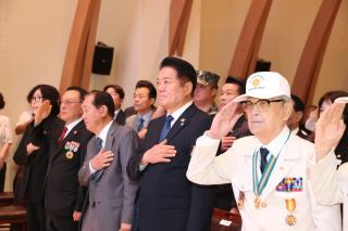 (NSP NEWS Image)안양시, ‘6·25전쟁 제76주년 기념식’ 성료…참전 영웅 숭고한 뜻 기려
