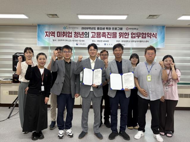 [NSP NEWS Image]위덕대 대학일자리플러스센터, 지역 미취업 청년의 고용 촉진 위한 협약(MOU) 체결