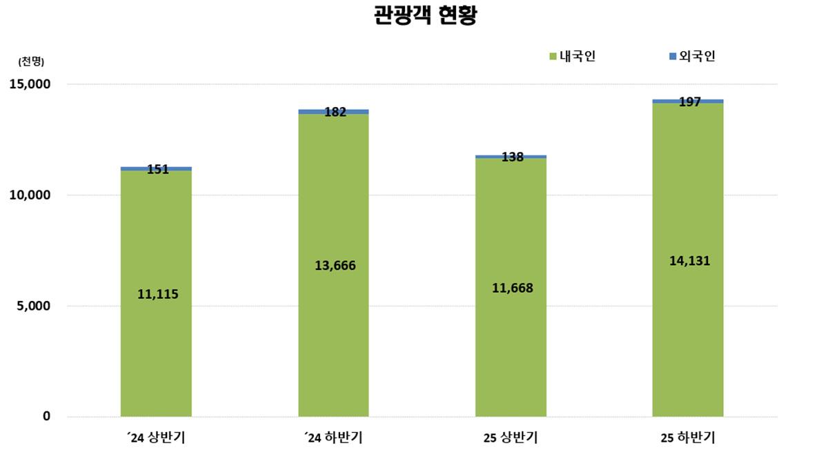 -관광객 현황 자료. (이미지 = 속초시)