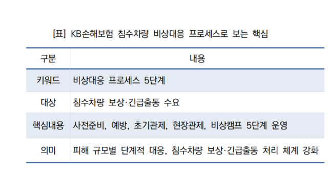 [NSP NEWS Image]KB손해보험, 하절기 폭염·폭우 침수차 특별 방어선 구축