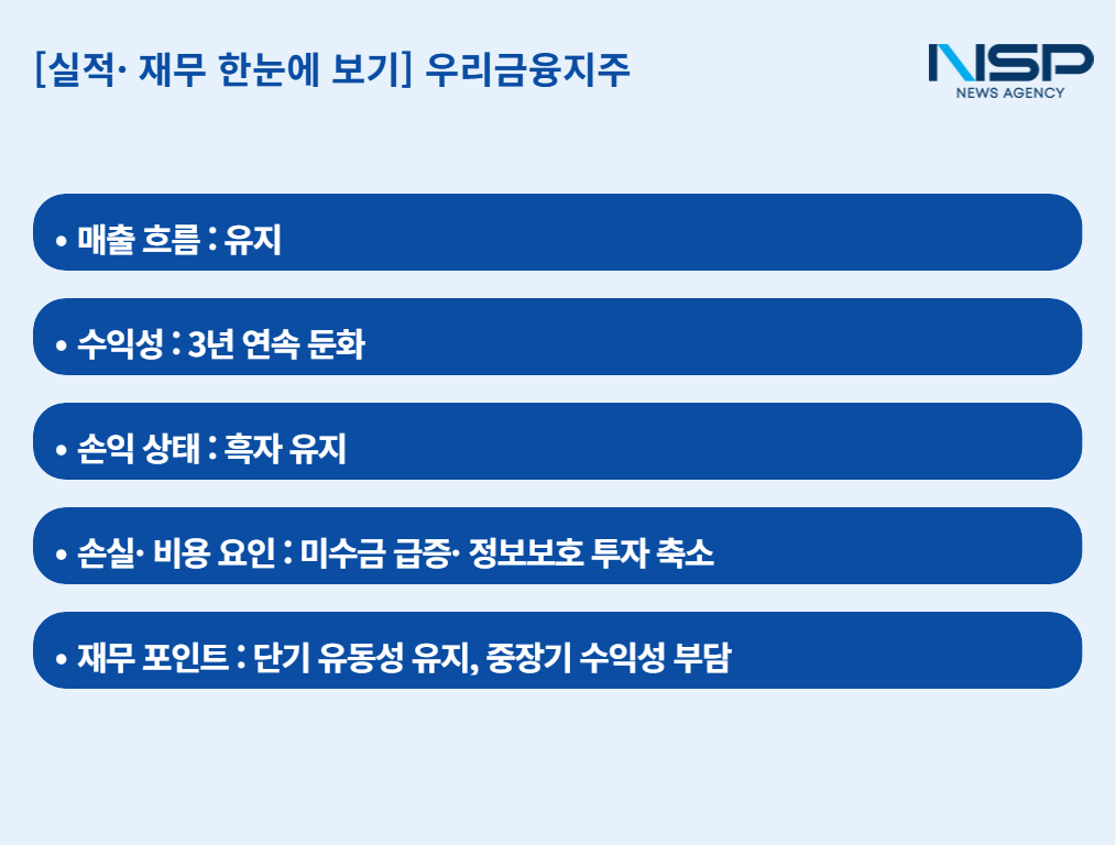 -[실적·재무 한눈에 보기] 우리금융지주 (그래프 = 금융감독원)