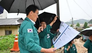 (NSP NEWS Image)영주시, 호우피해 우려지역과 주민대피소 현장점검 나서