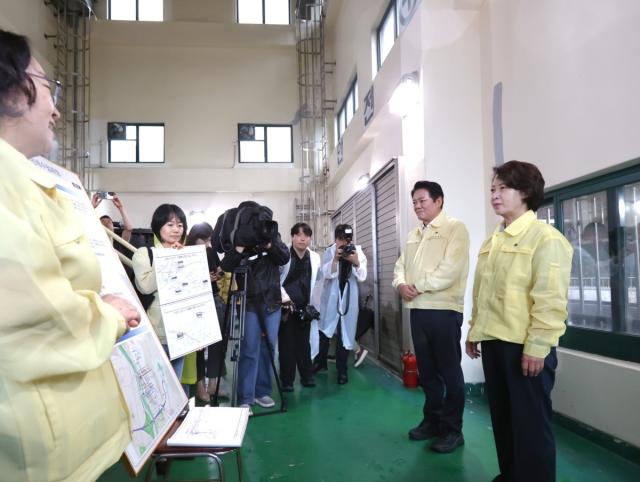 [NSP NEWS Image]안양시, 본격 호우 대비 침수방지 시설 긴급 점검…도·시 합동 현장 행보