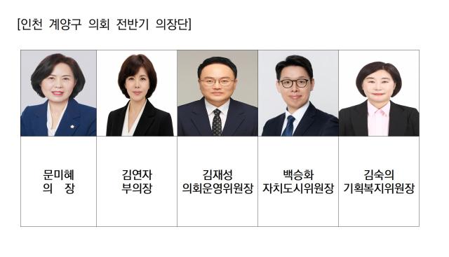 [NSP NEWS Image][의회 판읽기]제10대 전반기 계양구의회…민주 6석·국힘 4석 속 여성 5명