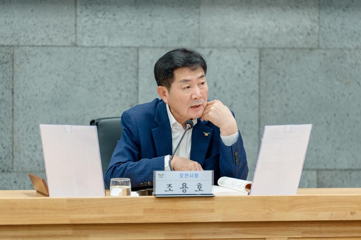 -조용호 오산시장이 발언을 하는 모습. (사진 = 오산시)