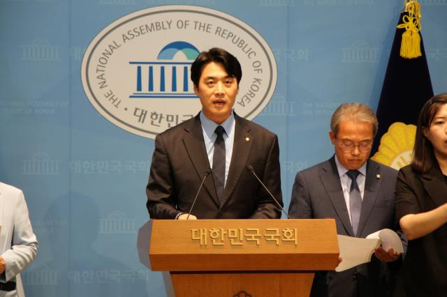 [NSP NEWS Image]민주당 과방위원들, 국회 정상화 촉구 기자회견…“국민의힘 복귀하라”