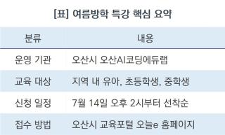 [NSP NEWS Image][3분 신청 가이드] 오산시, 여름방학 AI·SW 기술 배운다