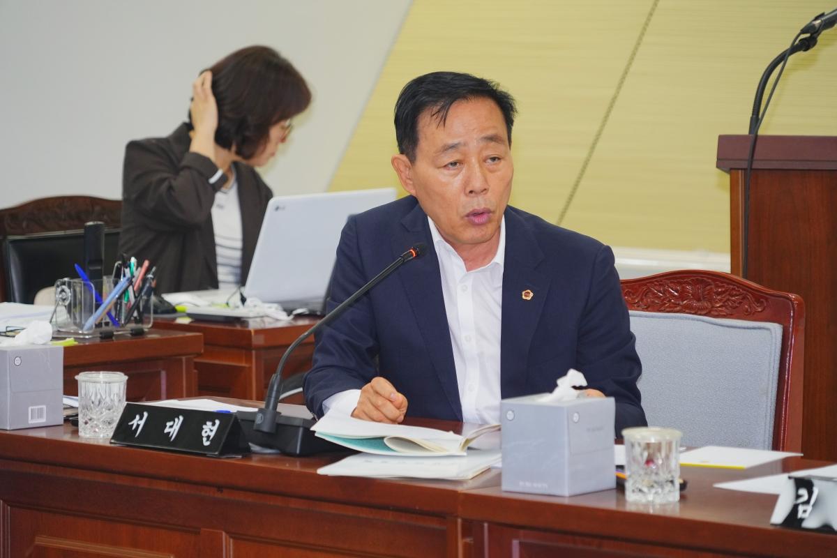 -서대현 특별시의원이 문화관광체육위원회 업무보고에서 ‘여수 해상경정장’ 유치 적극 검토를 촉구했다. (사진 = 특별시의회)