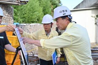 [NSP NEWS Image]조주홍 영덕군수, 우수기 현장점검 실시...‘현장 소통’ 본격화