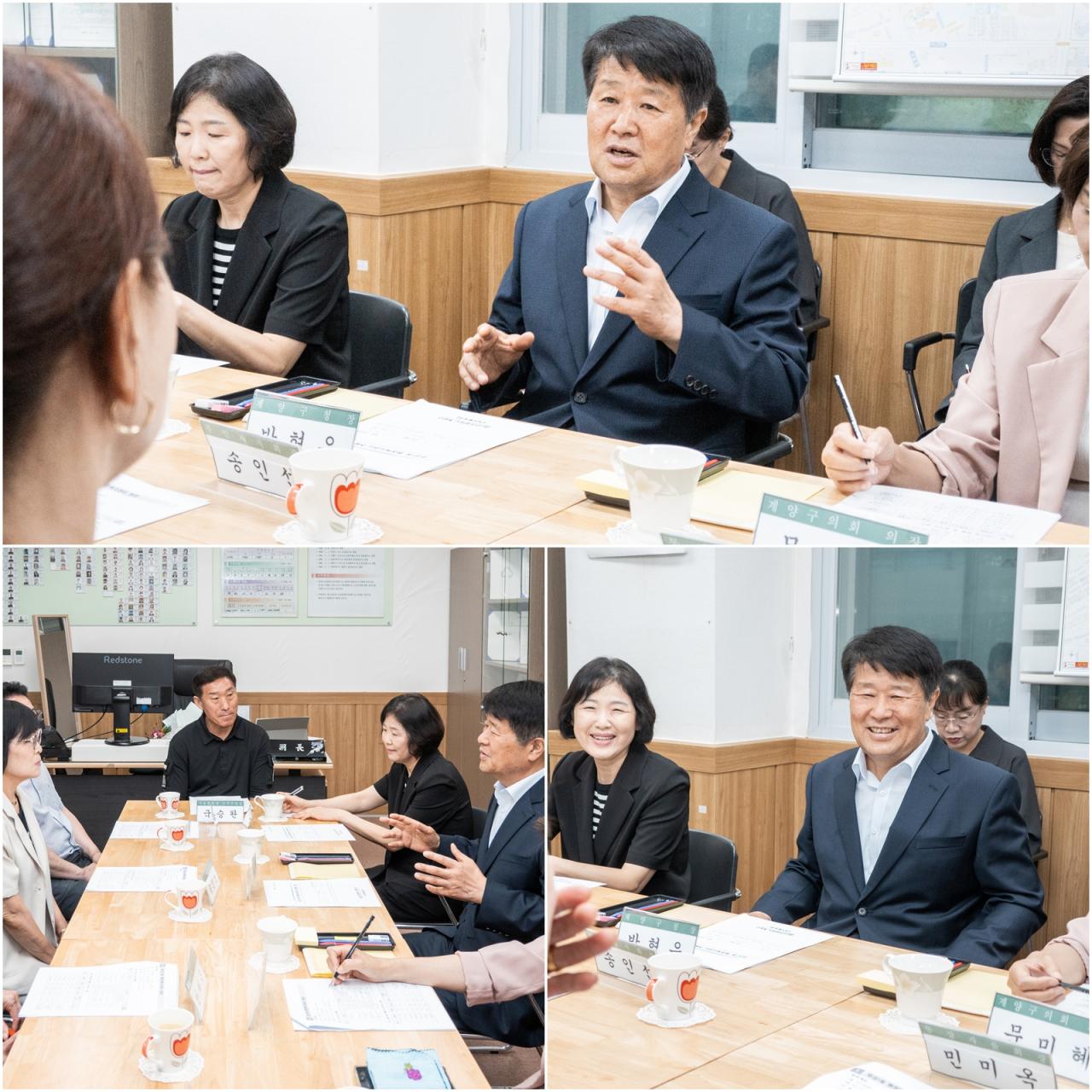 -박형우 계양구청장이 민선 9기 첫 12개 동 순회를 하며 주민 의견과 동별 주요 현안을 직접 듣고 있다. (사진 = 계양구청)