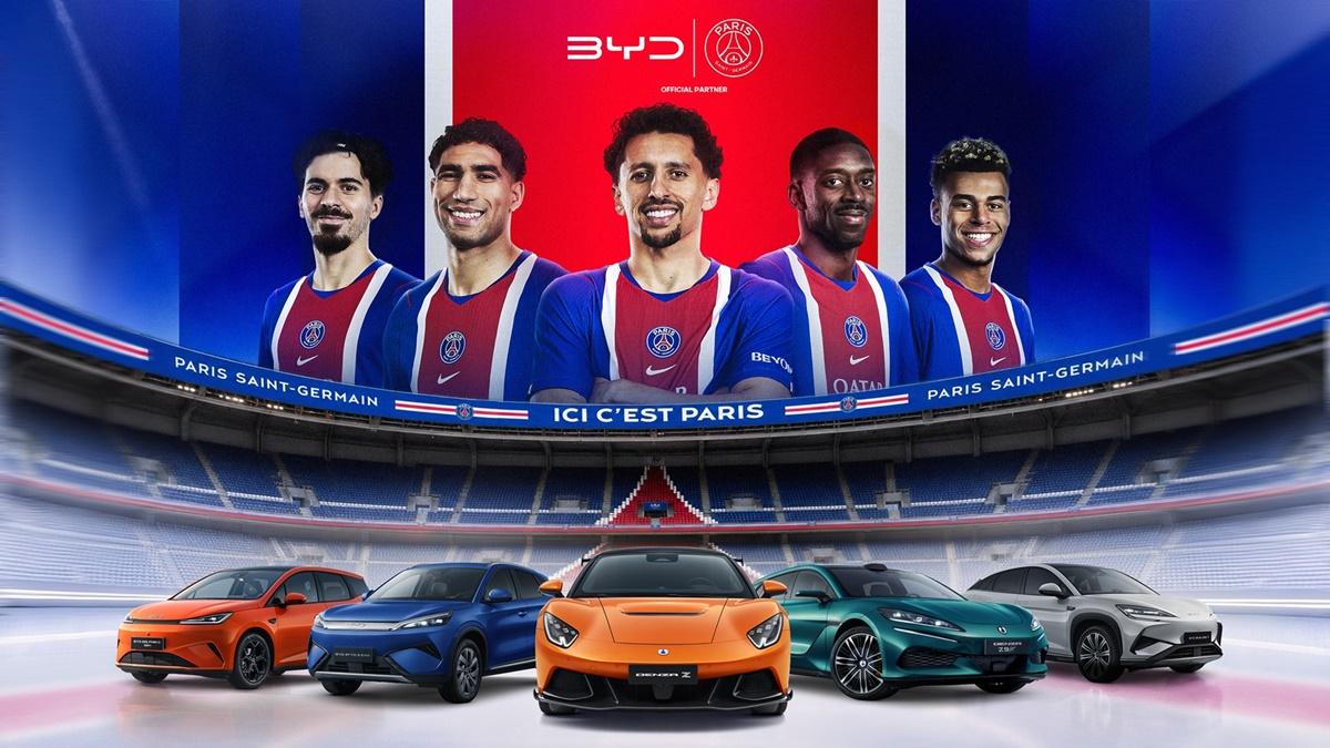 -BYD 그룹과 파리 생제르맹과 공식 자동차 파트너십 체결 관련 이미지 (사진 = BYD코리아)