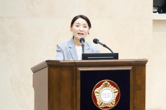 -5분 자유발언하는 서정일 용인시의원. (사진 = 용인특례시의회)