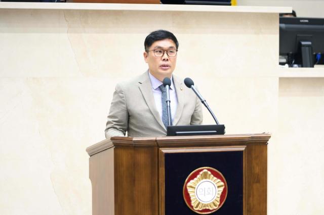 -5분 자유발언하는 임현수 용인시의원. (사진 = 용인특례시의회)