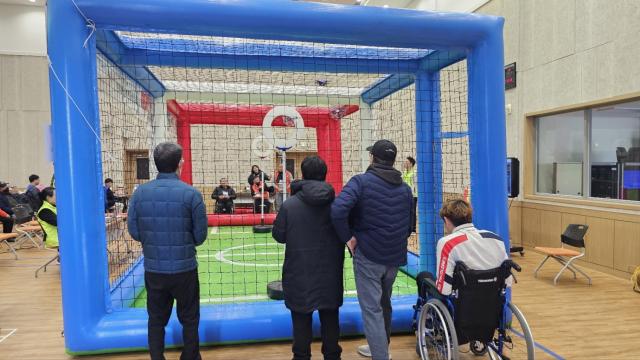 -장애인드론축구 모습. (사진 = 경기도의회)