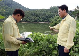 (NSP NEWS Image)강진군,  농업용수 안정적 공급 위해 농업용수 현장 점검 실시