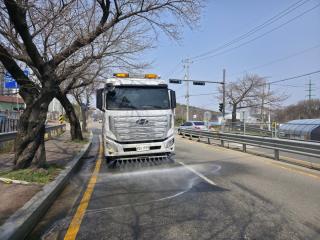 (NSP NEWS Image)안산시, 폭염 대응 ‘살수차 확대 운영’…도심 열섬 완화 주력