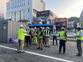 (NSP NEWS Image)군포시, 주요 건설현장 폭염 대비 안전점검 실시…근로자 안전 총력