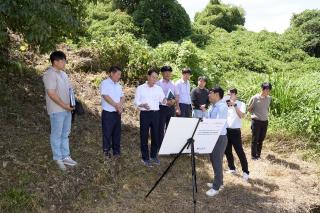 (NSP NEWS Image)구례군, 폭염 속 주요사업장 현장 점검…“군민 체감 성과로 이어져야”
